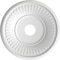 Ekena Millwork Berkshire PVC Ceiling Medallion (Canopies up to 8 3/8"), 19"OD x 3 1/2"ID x 1"P, Bright Coat Copper CMP19BEBCO - alternate 3